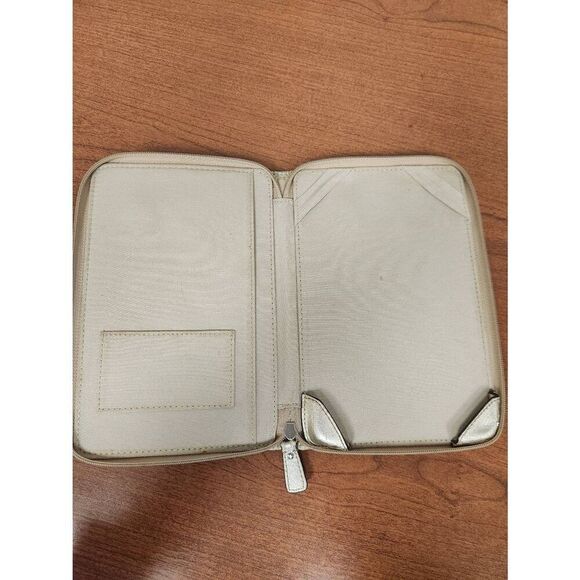 Coach Signature c jacquard mini iPad tablet or kindle zippered case tan brown - Picture 3 of 9